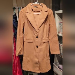 Shein Tan Peacoat